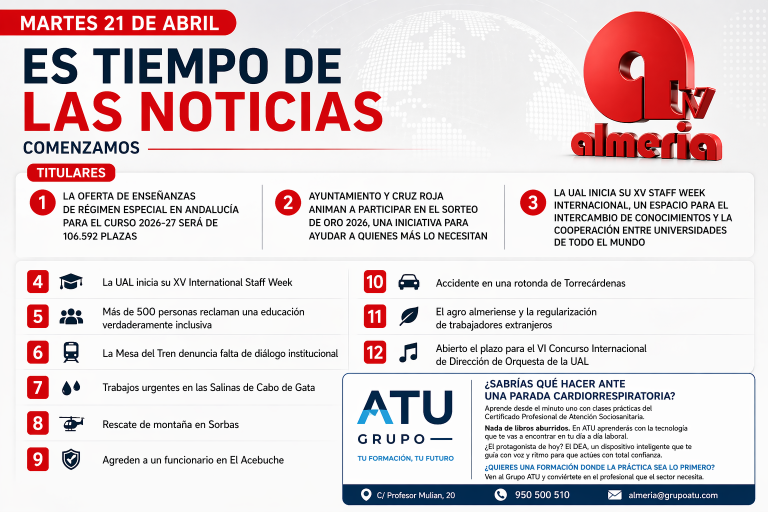 Martes 21 de abril: Es tiempo de las noticias